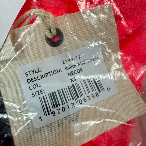 SER.O.YA Dress Ballor Midi Dress Neon Coral - Picture 9 of 12